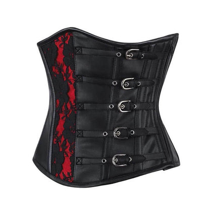 Genuine Leather Gothic Underbust Corset