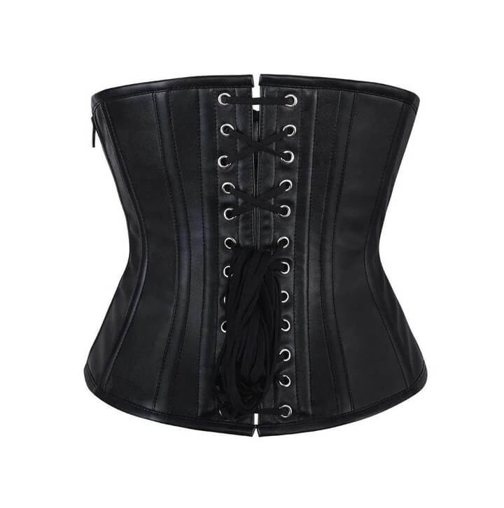 Genuine Leather Gothic Underbust Corset