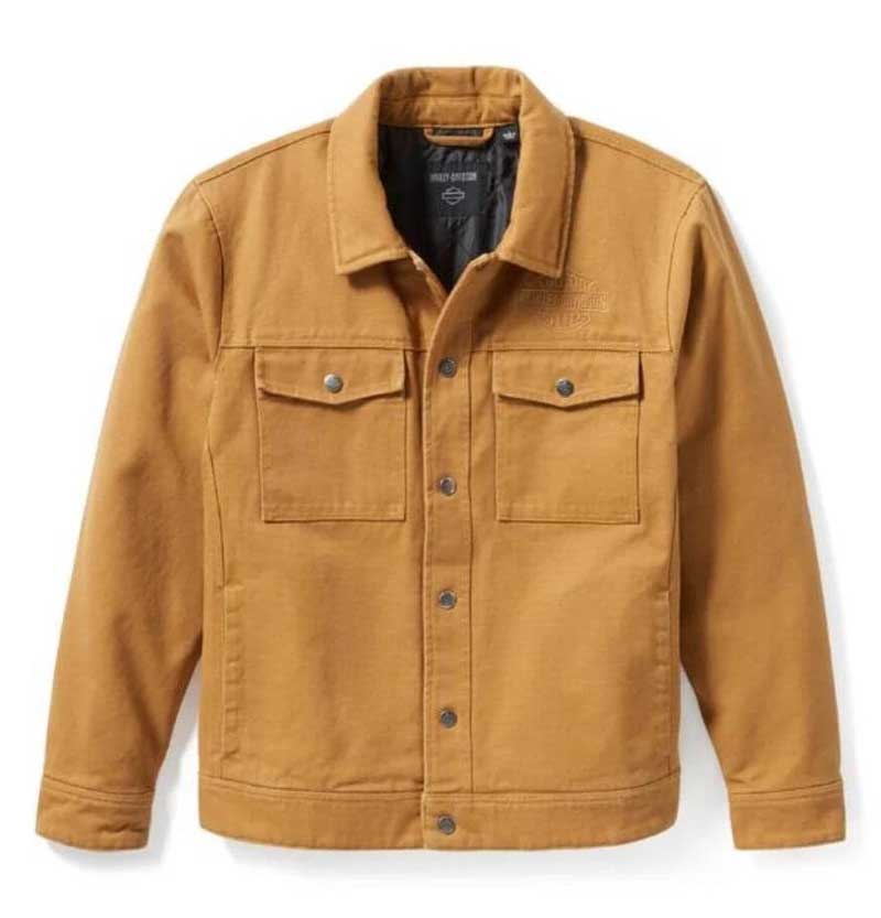 Men's Harley-Davidson Heritage Mechanics Jacket in heavyweight cotton canvas.