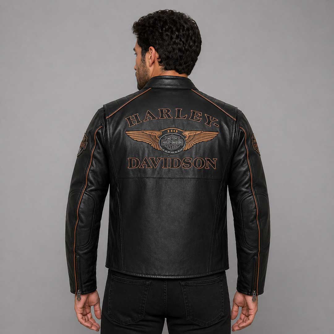 HARLEY-DAVIDSON 110周年記念ジャケット Lサイズ Shop Harley Davidson 110th Anniversary Motorcycle Jacket