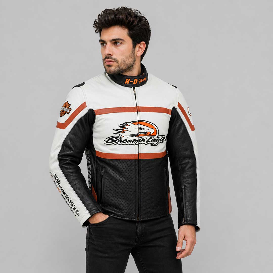 Buy Harley Davidson Leather Motorcycle Jackets Online - 3AMOTO