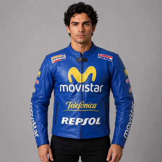 Honda Repsol Cx Cowhide Motorbike Leather Jacket - 3amoto shop