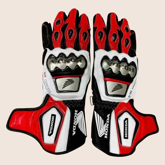Honda MotoGP Racing Leather Gloves for Men and Women 101 - 3amoto shop