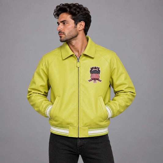 Men's Icon Avirex Leather Jacket - 3amoto shop