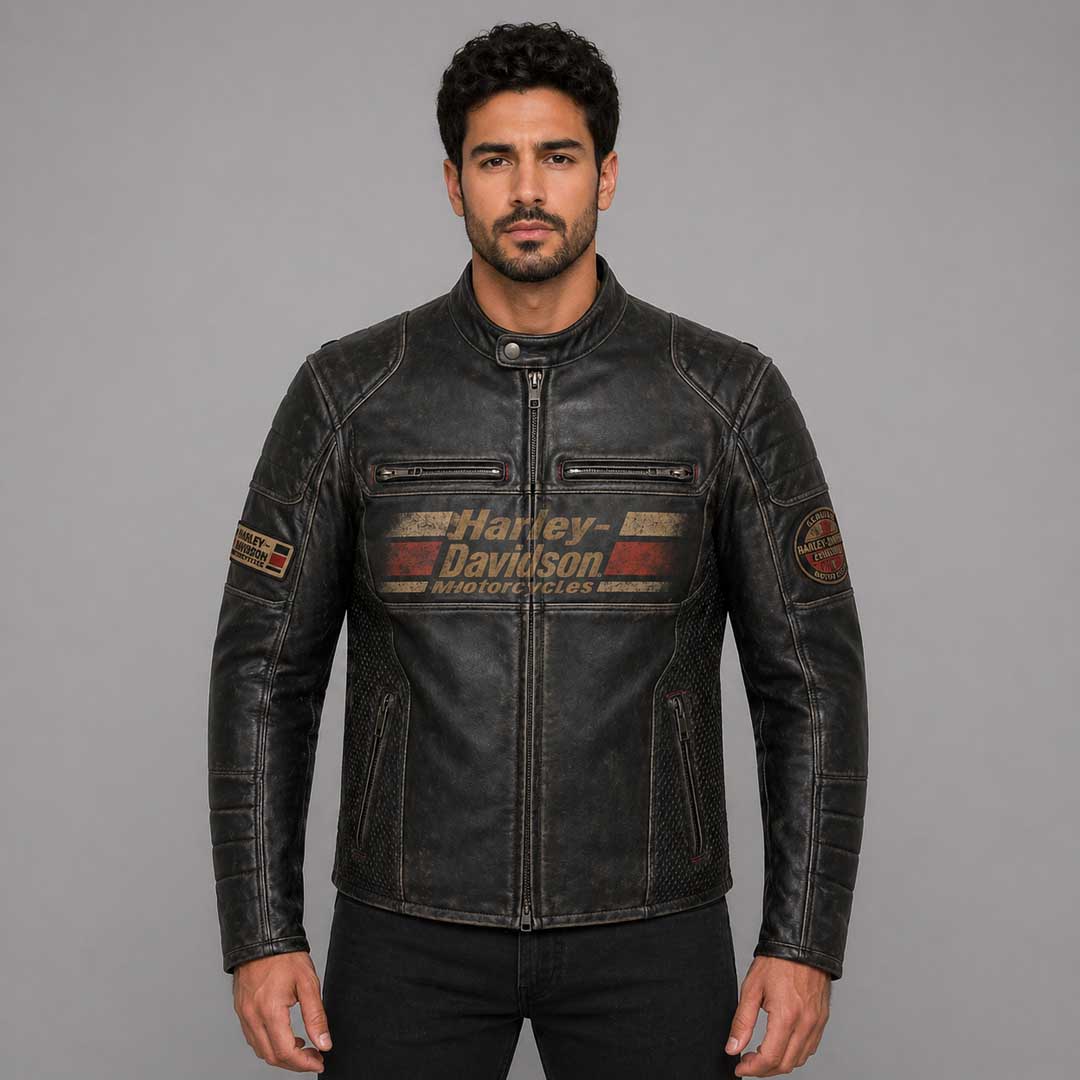Buy Harley Davidson Leather Motorcycle Jackets Online - 3AMOTO