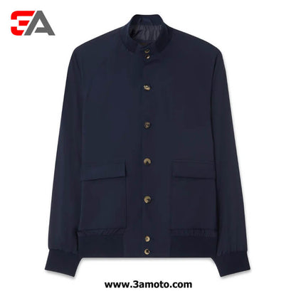 New Mens A1 Bomber Jacket Navy