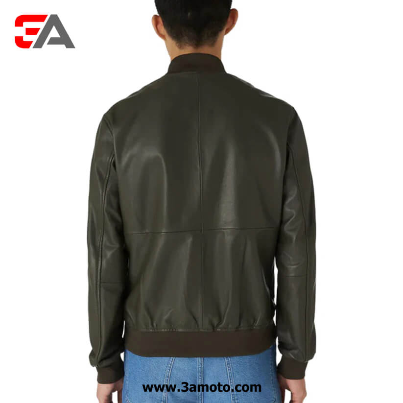 New Mens A1 Classic Bomber Leather Jacket