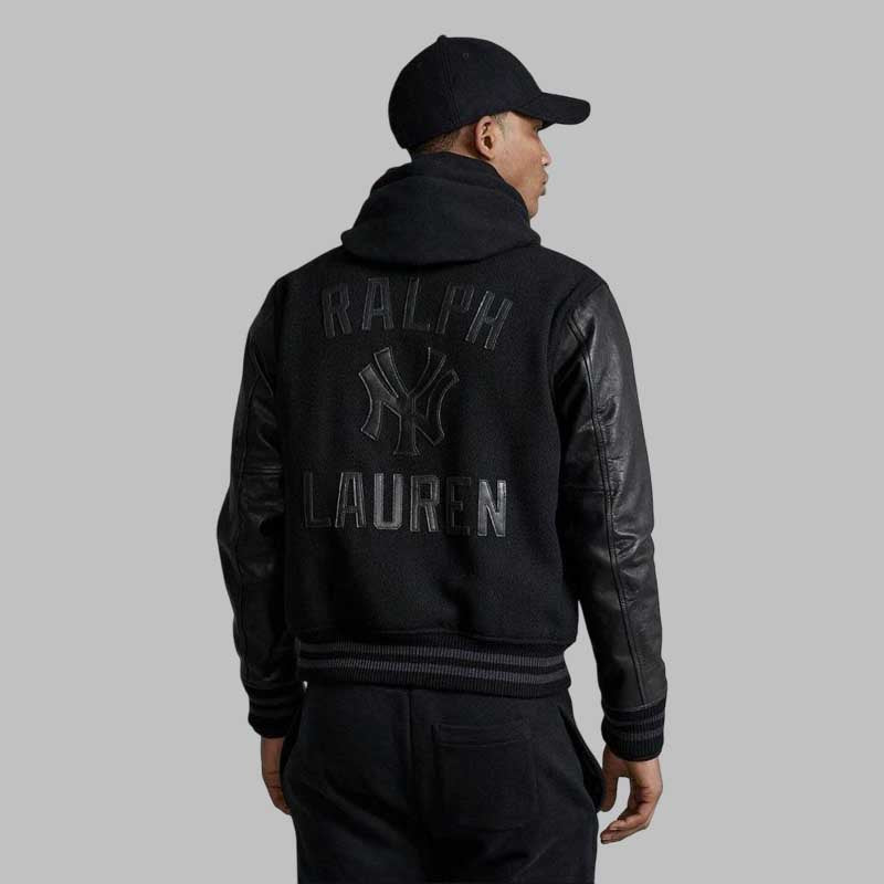 New York varsity letterman jacket for streetwear