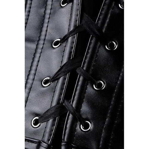 Sheep Nappa Leather Gothic Overbust Corset