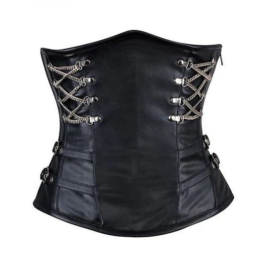 Sheep Nappa Leather Underbust Corset