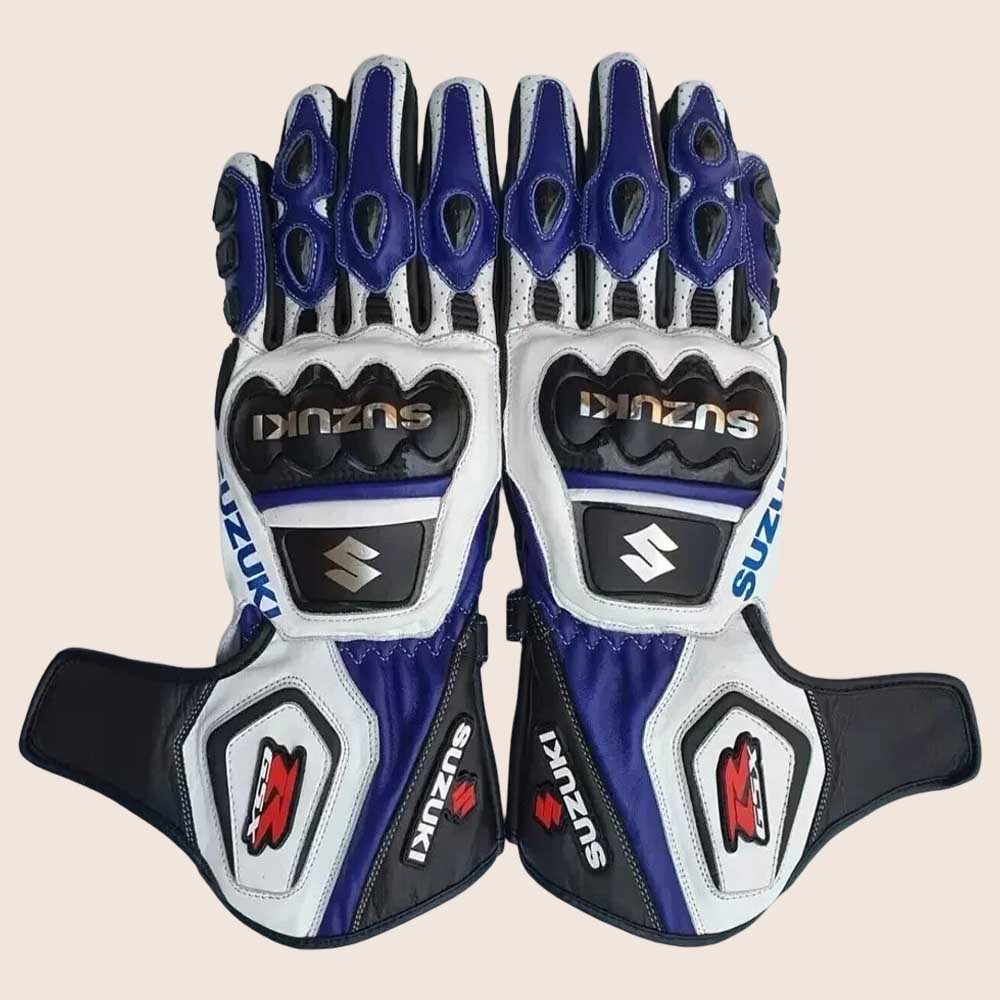 Suzuki MotoGP Racing Leather Gloves Pythons Race 102