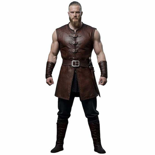 Viking Leather Warrior Jerkin Costume Set - 3amoto shop
