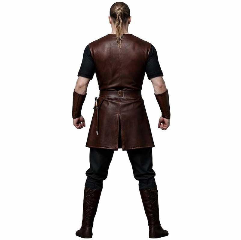 Viking Leather Warrior Jerkin Costume Set