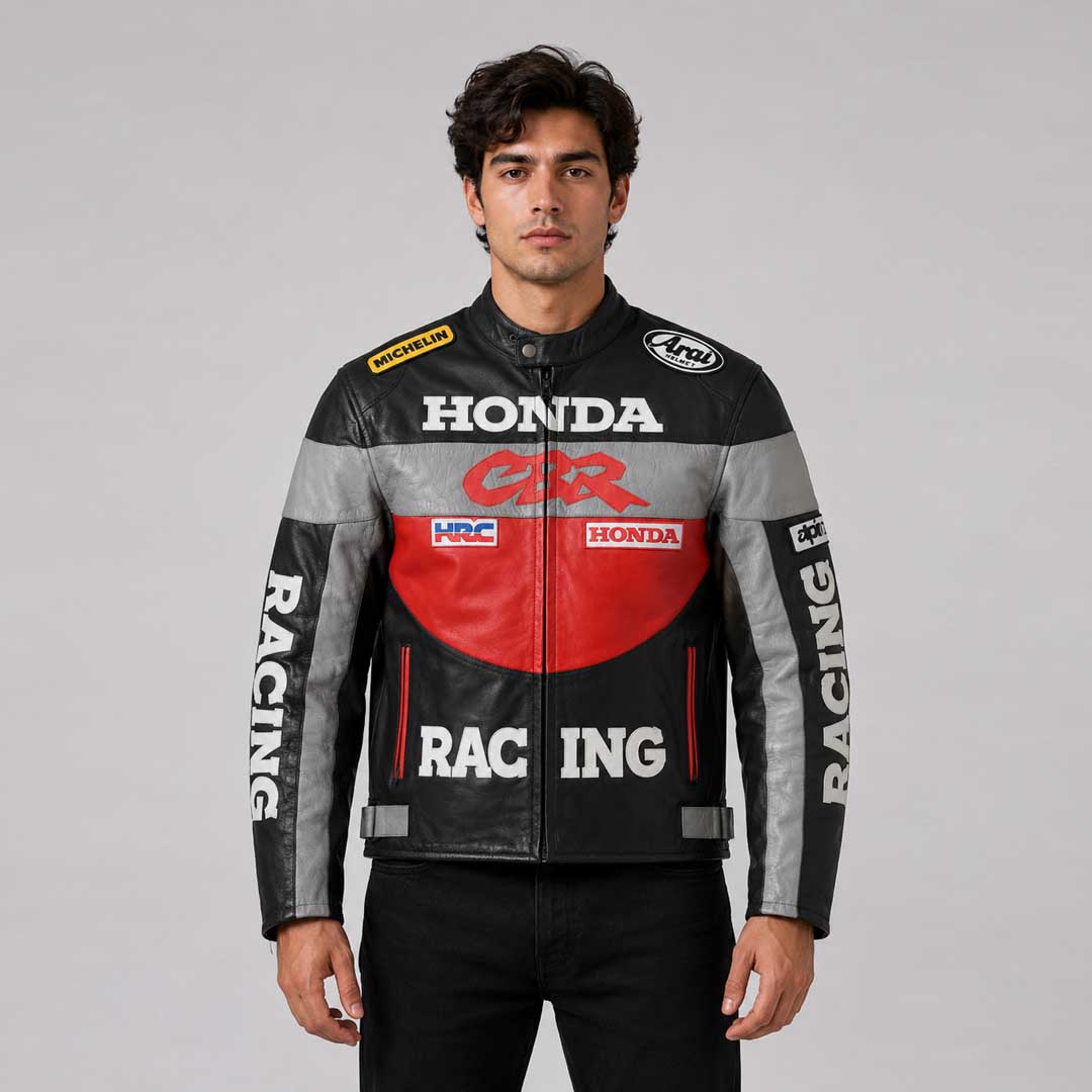 Vintage Honda Racing Leather Jacket