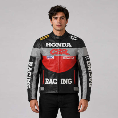 Vintage Honda Racing Leather Jacket