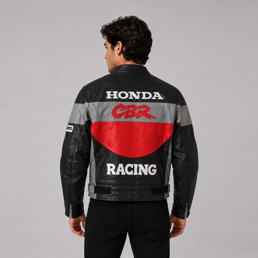 Vintage Honda Racing Leather Jacket