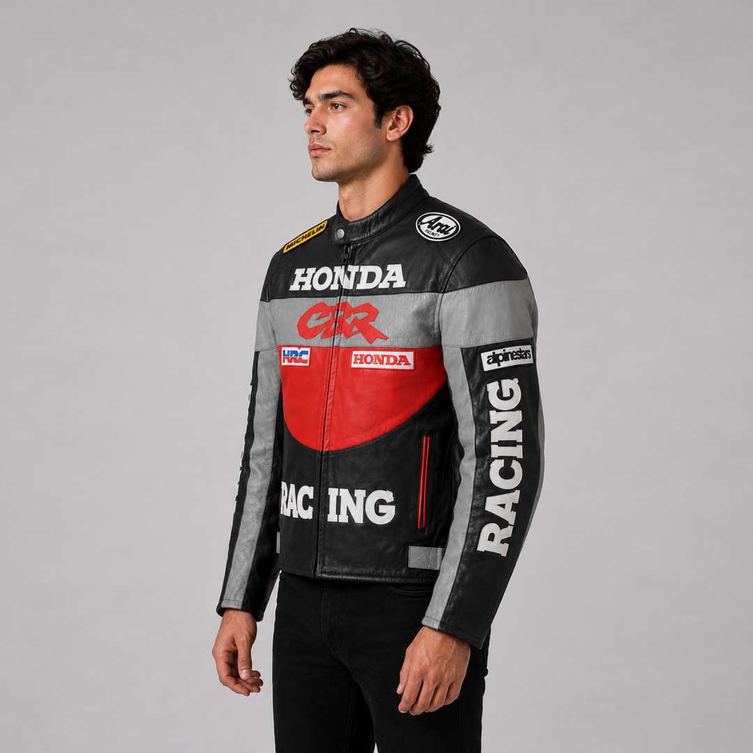 Vintage Honda Racing Leather Jacket