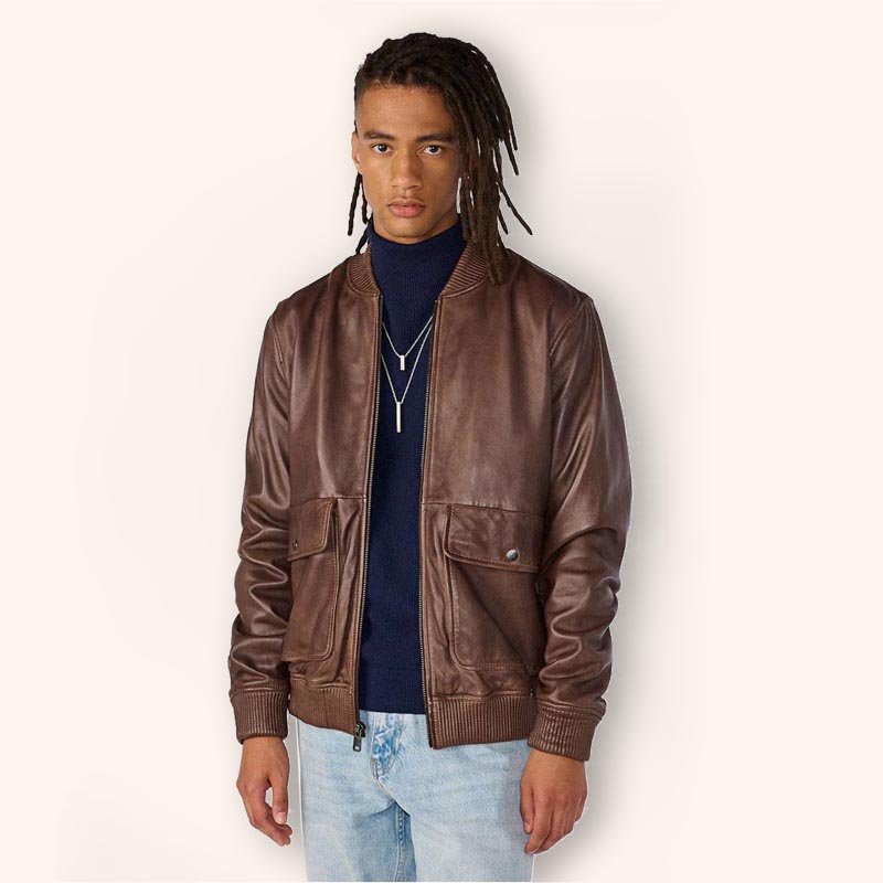 best Harrington leather bomber jacket 3amoto