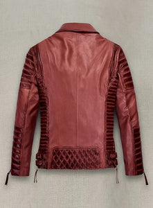 BoldFire Charles Burnt Red Leather Jacket