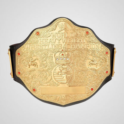 Classic Big Gold wrestling belt replica with gold plating