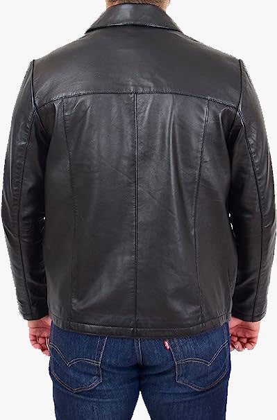 Classic Flex Relaxed Fit Leather Jacket