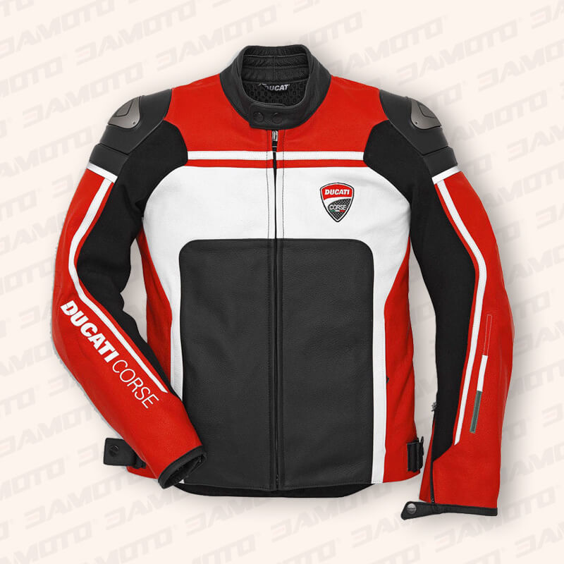 ducati motorcycle leather racing jacket