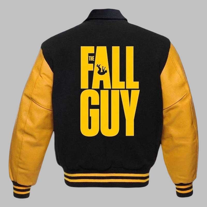 Fall Guy Black Yellow Varsity Jacket