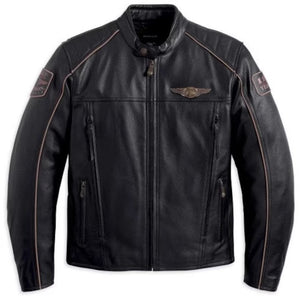 Shop Harley Davidson Asylum Black Leather Biker Jacket