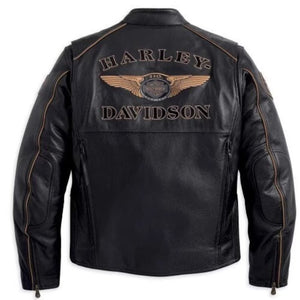 Shop Harley Davidson Asylum Black Leather Biker Jacket