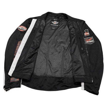 Mesh fabric detail on the men's Harley-Davidson riding jacket.