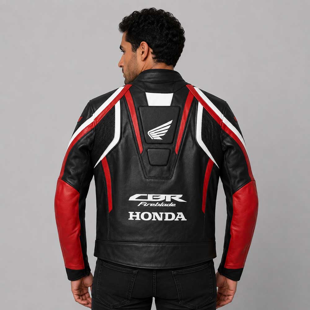 Honda CBR Cowhide Racing Leather Jacket