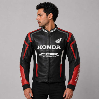 Honda CBR Cowhide Racing Leather Jacket