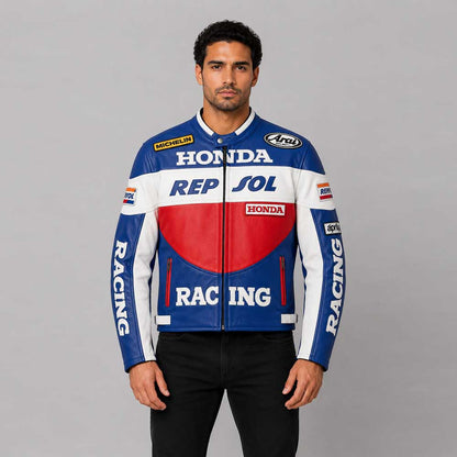Honda Repsol Vintage Racing Leather Jacket
