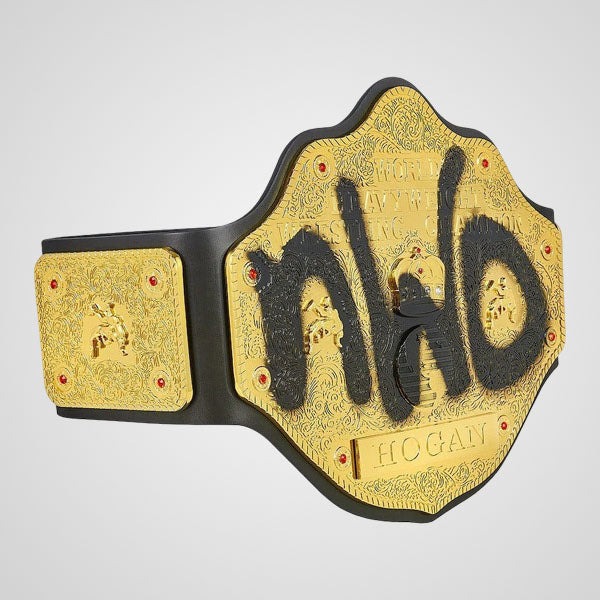 Hulk Hogan championship belt with genuine leather strap