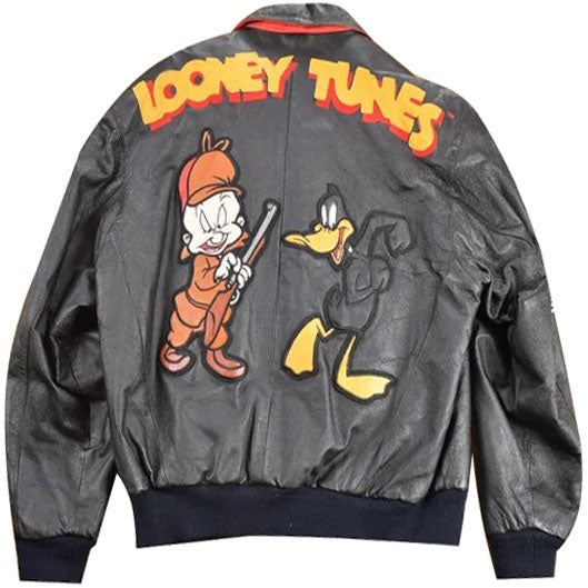 Shop Looney Tunes Patch Work Varsity Jacket - Free Shipping