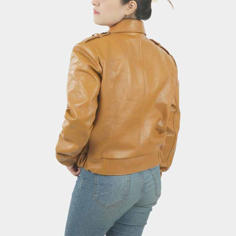 Ghost In The Shell cosplay leather jacket crafted from genuine sheepskin leather