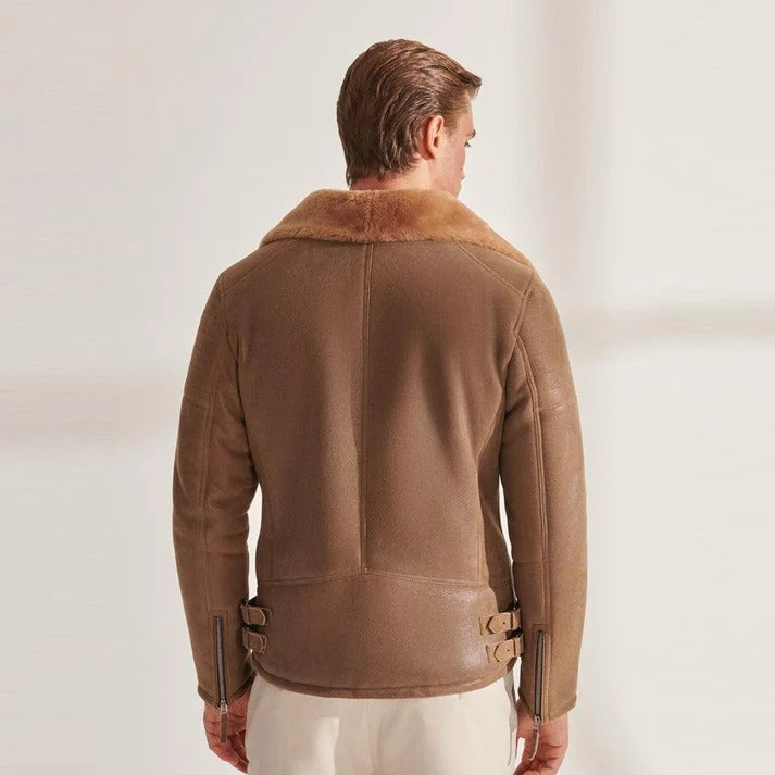 Men's B3 RAF Aviator Shearling Jacket - Flying Jacket