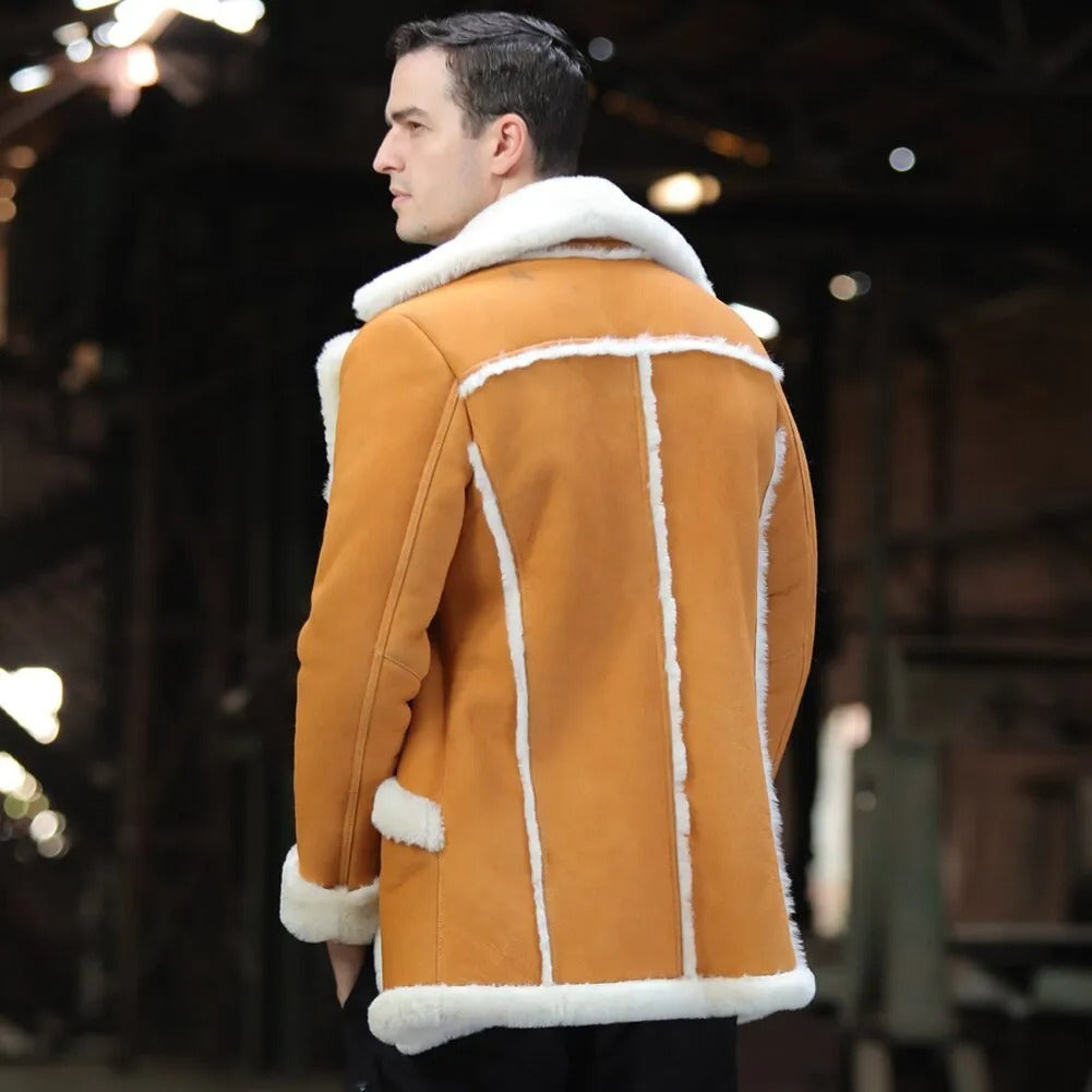 Men's Designer Shearling Coat