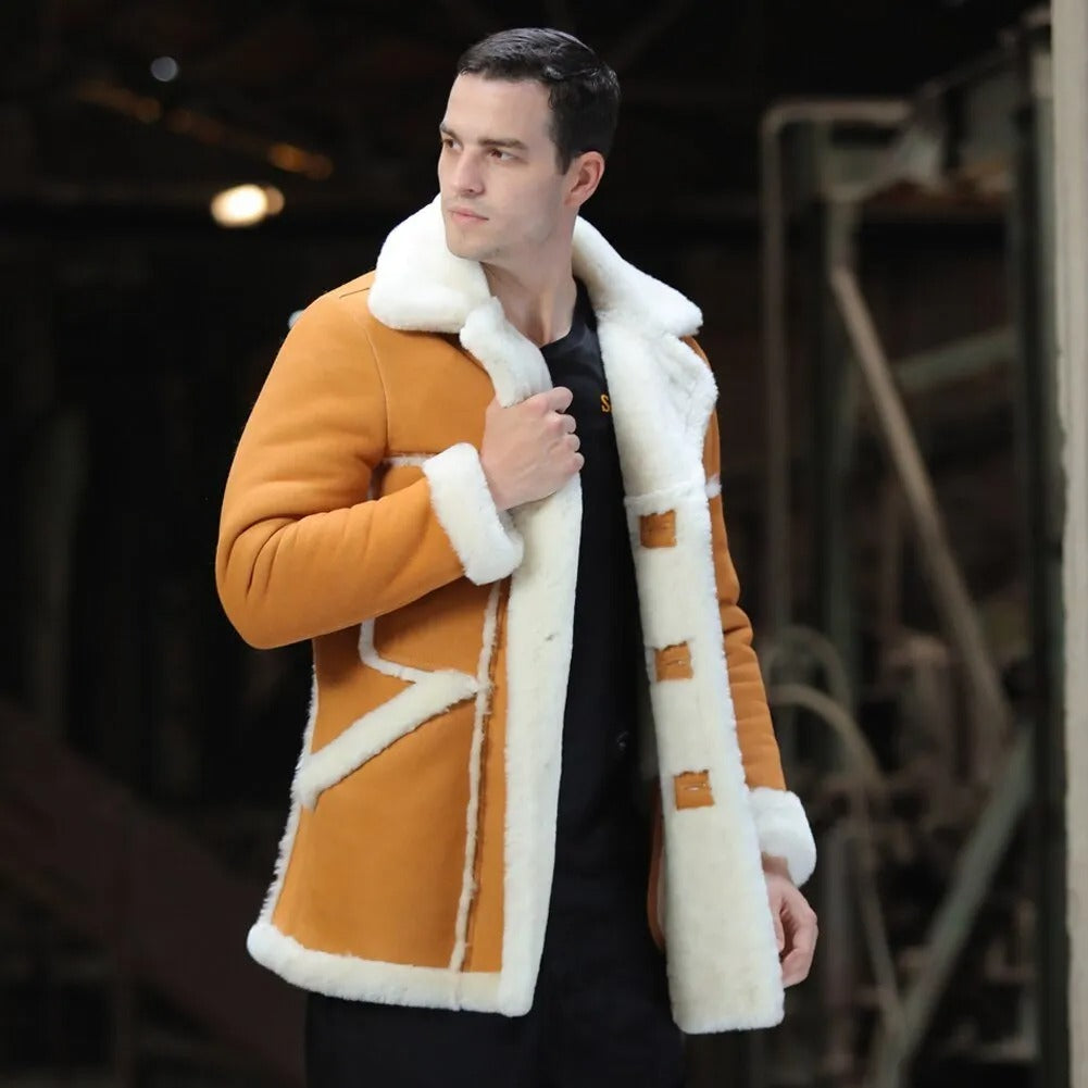 Mens Raccon Fur Jacket Fur Coat Men Winter Coats With -  UK