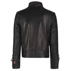 Men's Biker Leather Jacket - Fashion Leather Rider Jacket
