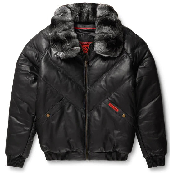 V-Bomber Jacket - Buy Leather Puffer Jacket - Bubble Jacket