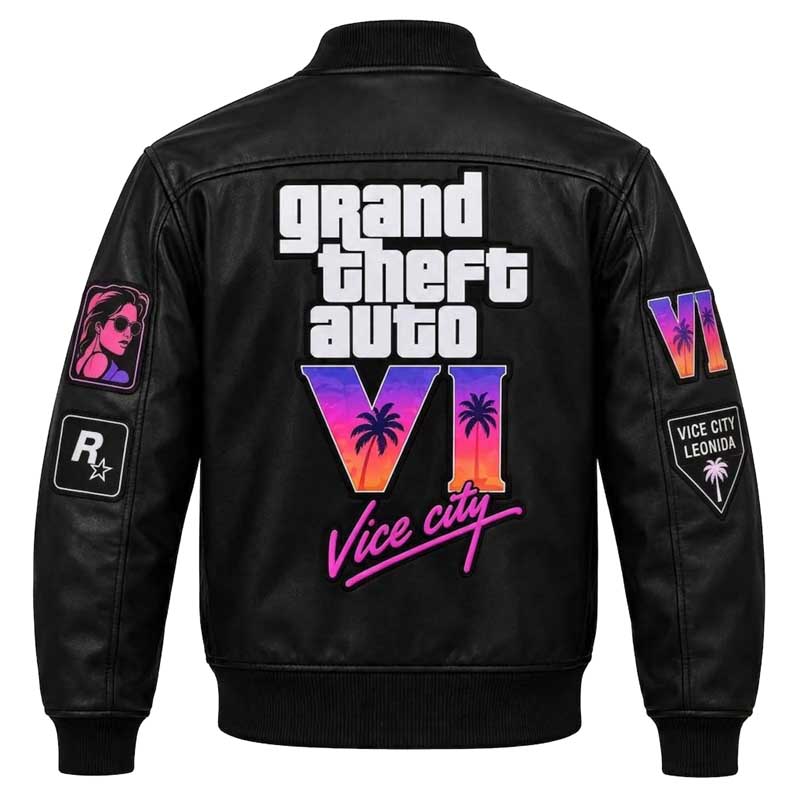 black graphic streetwear bomber jacket for men