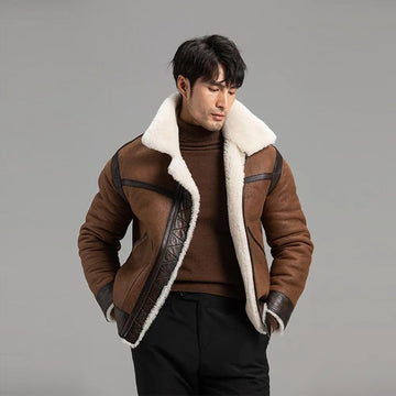 Men's Alpine Shearling Leather Jacket – Alps & Meters