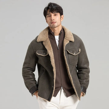 Men's Alpine Shearling Leather Jacket – Alps & Meters