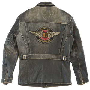 Shop Men's Harley Davidson Distressed Slim Fit Leather Jacket