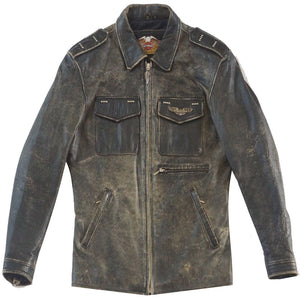 Shop Men's Harley Davidson Distressed Slim Fit Leather Jacket