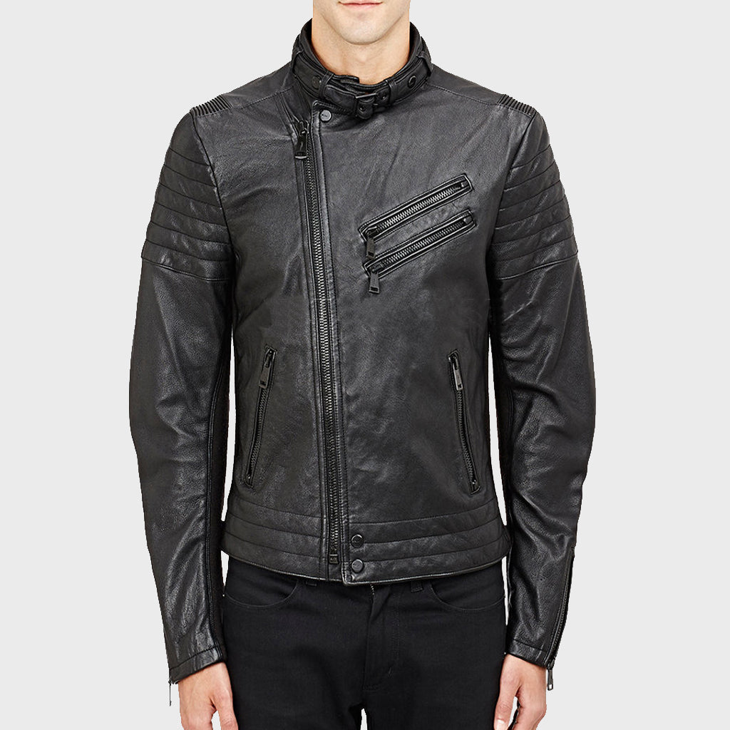 Shop Men's Motorcycle Summer Leather Jacket - Riding Jacket