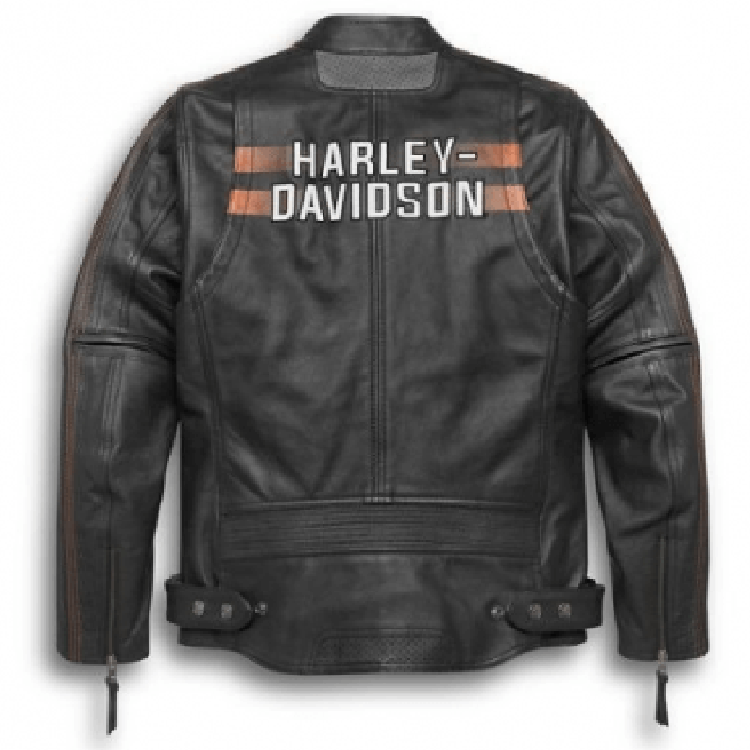 Shop Men's Writ Harley Davidson Black Biker Leather Jacket