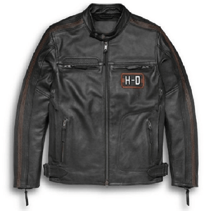Shop Men's Writ Harley Davidson Black Biker Leather Jacket