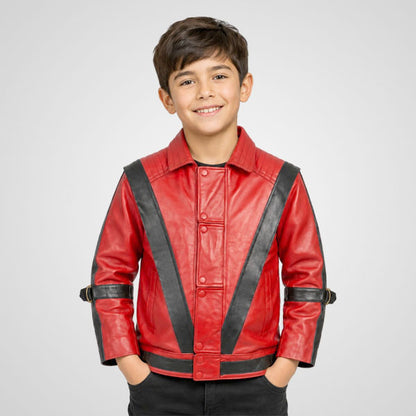 Michael Jackson Thriller inspired kids leather jacket